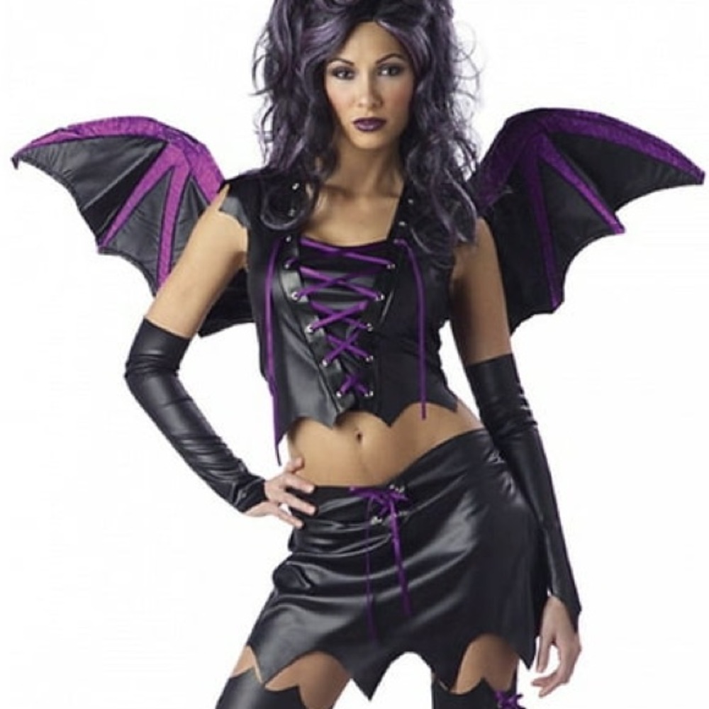 Bat / Vampire Vixen Costume with Wings